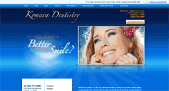 Desktop Screenshot of komaradentistry.com